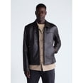 thumbnail image 1 of Free Assembly Men's Leather Jacket with Zip Pockets, Sizes XS-2XL, 1 of 7