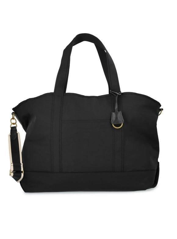 Women's Nylon Boat Tote, Black