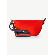 Free Assembly Women's Crossbody Handbag, Red Star