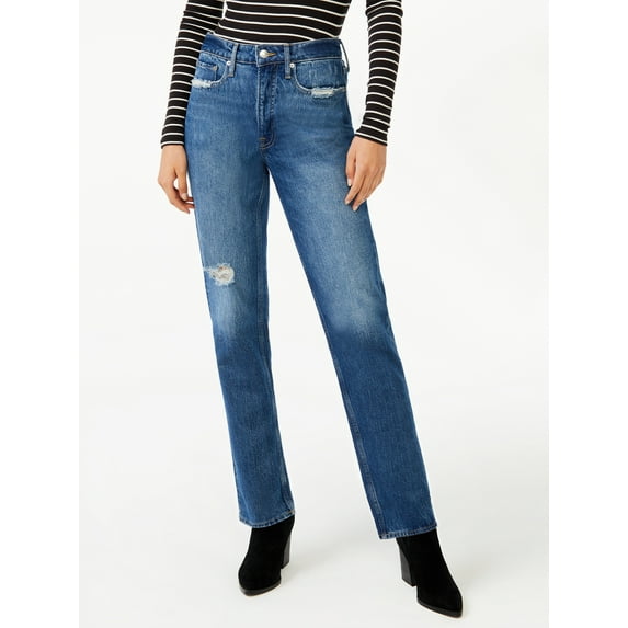 Free Assembly Original 90's Relaxed Fit Straight Jeans (Women's)