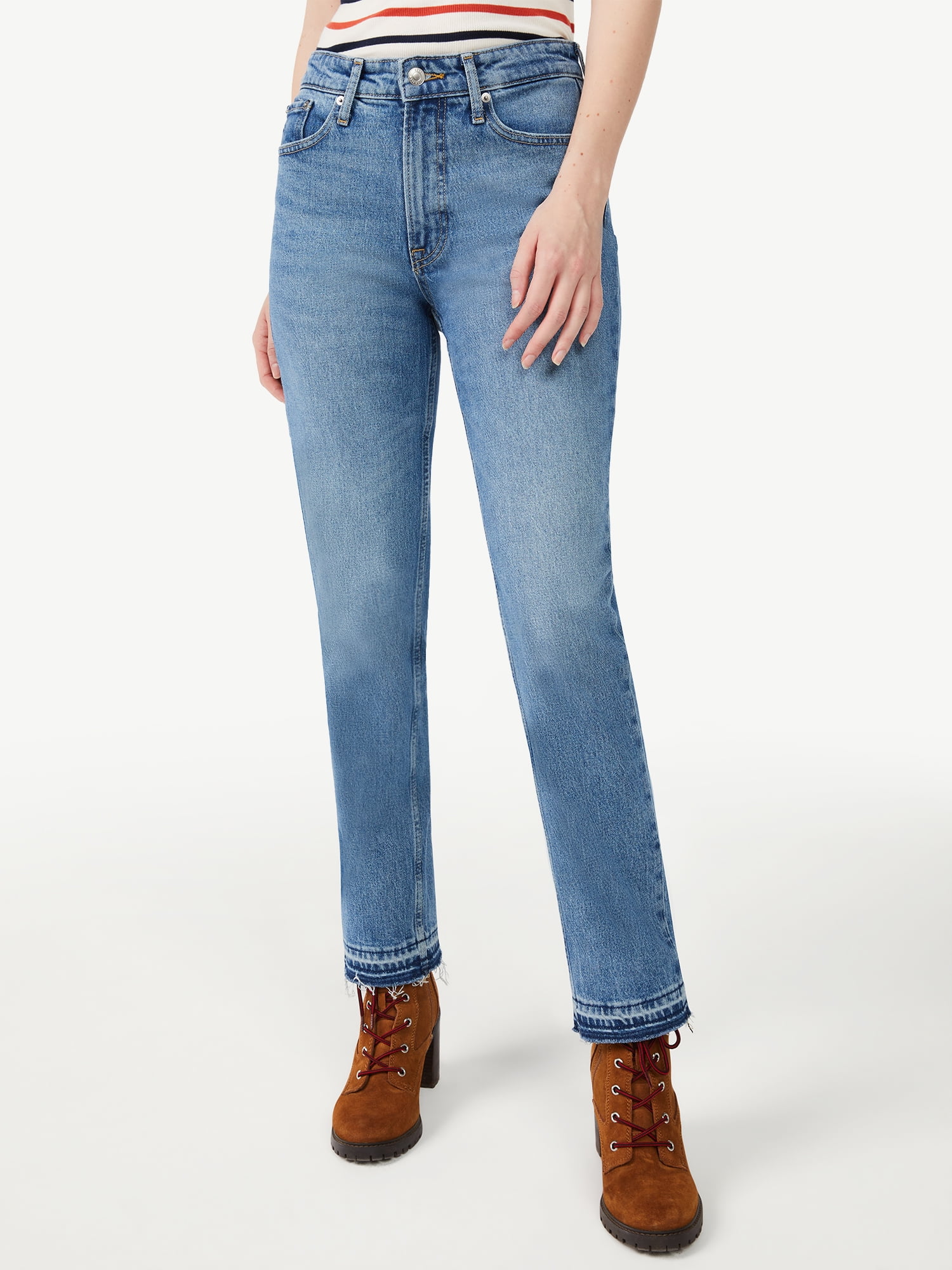 Free Assembly Original 90's Straight Jeans High-Rise Relaxed Fit (Women)