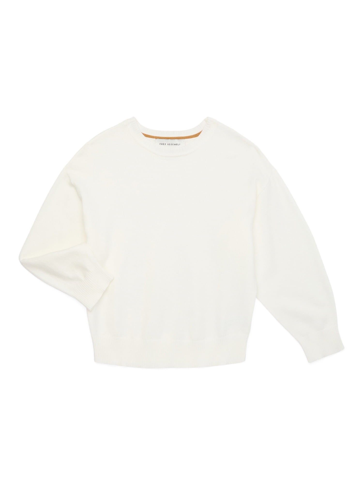 Free Assembly Kids’ Cozy Yarn Oversized Crewneck Sweater, Sizes 12M-5T