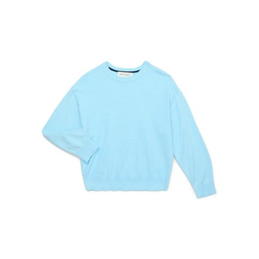 Free Assembly Kids’ Cozy Yarn Oversized Crewneck Sweater, Sizes 4/5-18