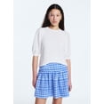 thumbnail image 1 of Free Assembly Women's Textured Sweater with Short Puff Sleeves, Lightweight, Sizes XS-XXL, 1 of 4