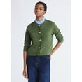 thumbnail image 1 of Free Assembly Women's and Women's Plus Ruffle Neck Chest Pocket Cardigan, Sizes XS-4X, 1 of 6