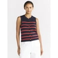 thumbnail image 1 of Free Assembly Women's Sleeveless Cardigan Sweater, Lightweight, Size XS-2XL, 1 of 5
