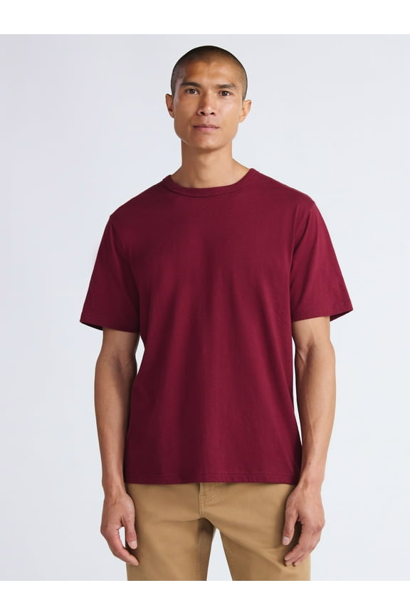 Men’s Everyday Cotton Tee with Short Sleeves, Sizes XS-3XL