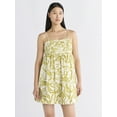 thumbnail image 1 of Free Assembly Women's Pleated Cotton Mini Dress, Sizes XS-XXXL, 1 of 5