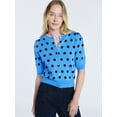 thumbnail image 1 of Free Assembly Women's Cardigan Sweater with Short Puff Sleeves, Lightweight, Sizes XS-XXL, 1 of 5