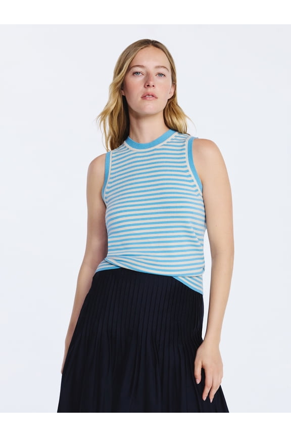 Women's Cozy Yarn Sleeveless Sweater Shell, Lightweight, Sizes XS-XXL