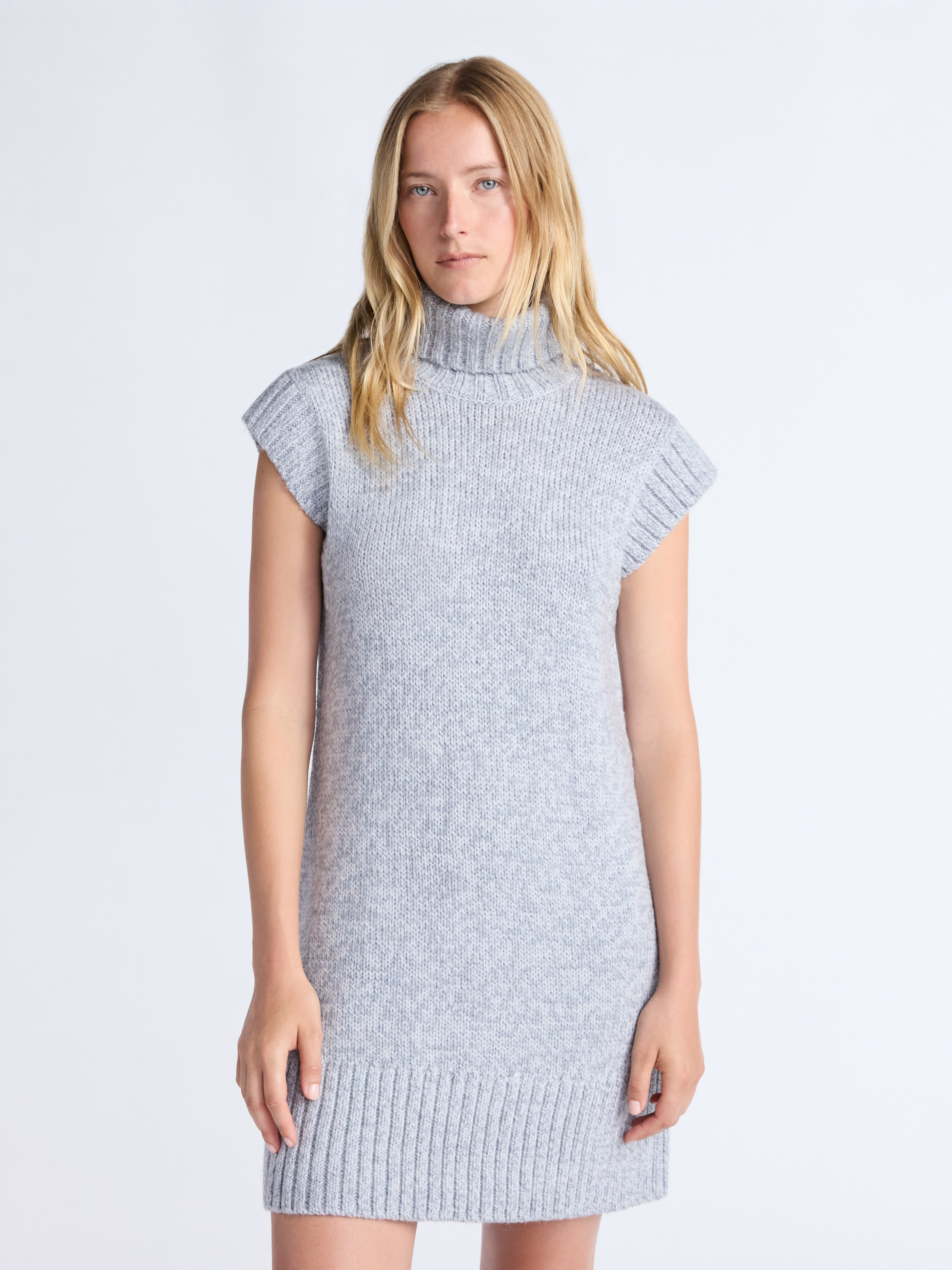 Free Assembly Women's Turtleneck Sweater Mini Dress, Sleeveless, Sizes  XS-XXL
