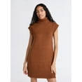 thumbnail image 1 of Free Assembly Women's Turtleneck Sweater Mini Dress, Sleeveless, Sizes XS-XXL, 1 of 6