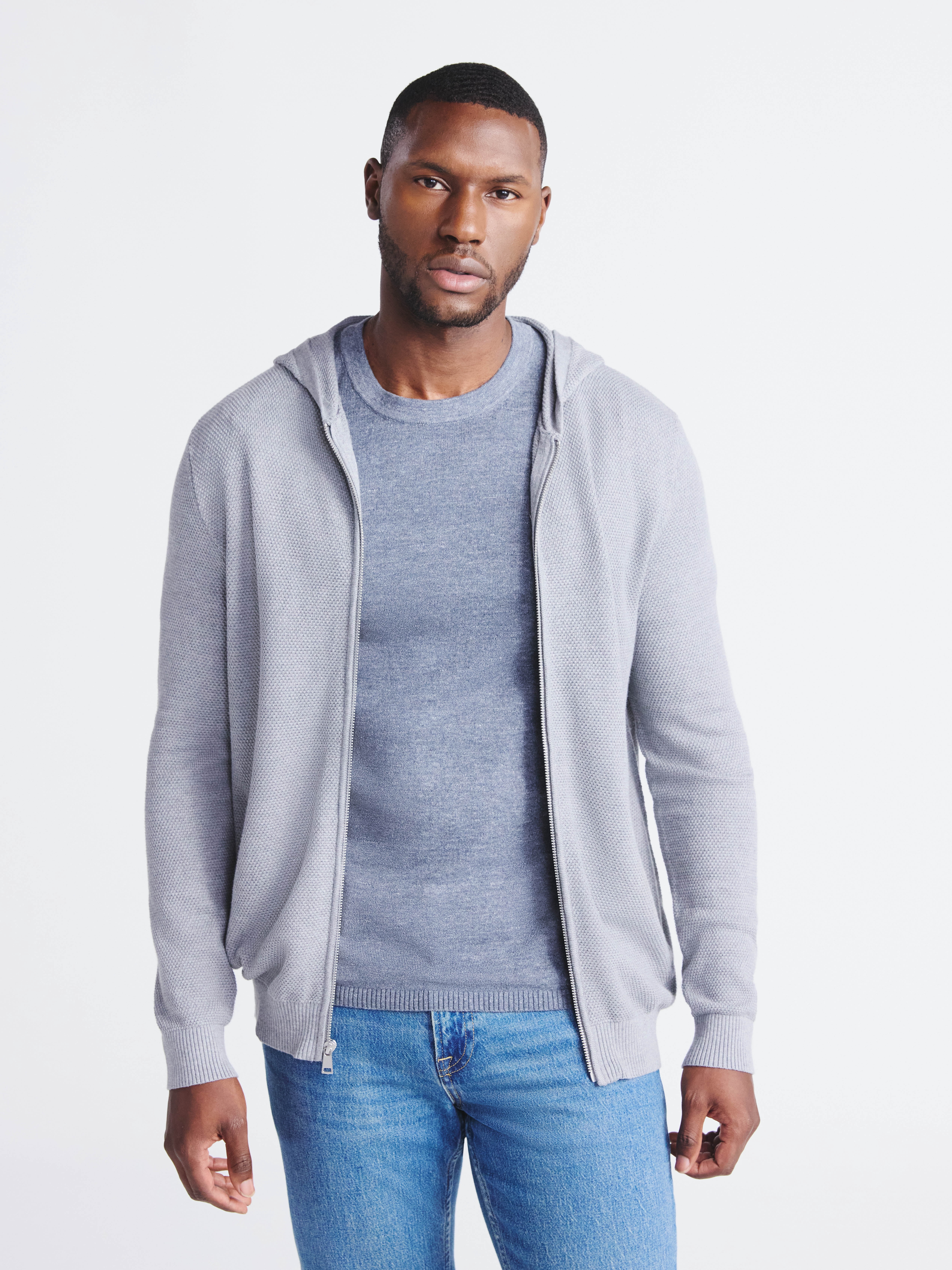 Men's Sweater Tee with Short Sleeves, Sizes S-3XL
