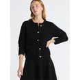 thumbnail image 1 of Free Assembly Women's Nubby Cardigan with Welt Pockets, Midweight, Sizes XS-XXL, 1 of 5