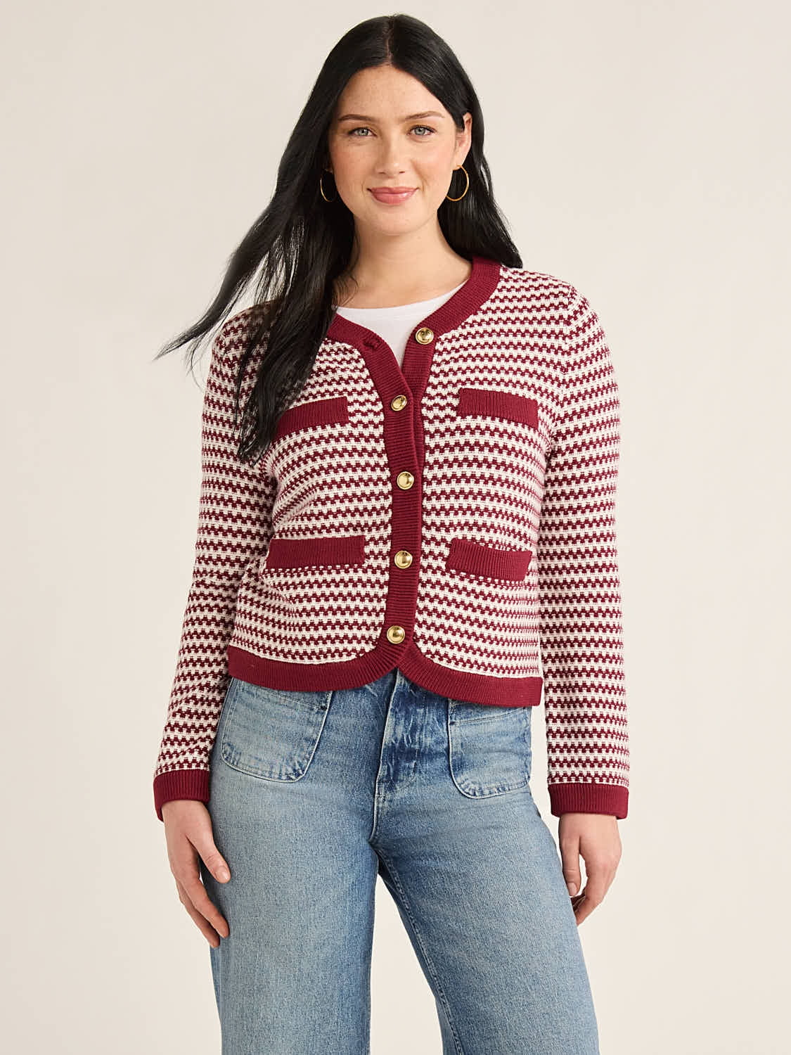Free Assembly Women’s Welt Pocket Cardigan Sweater