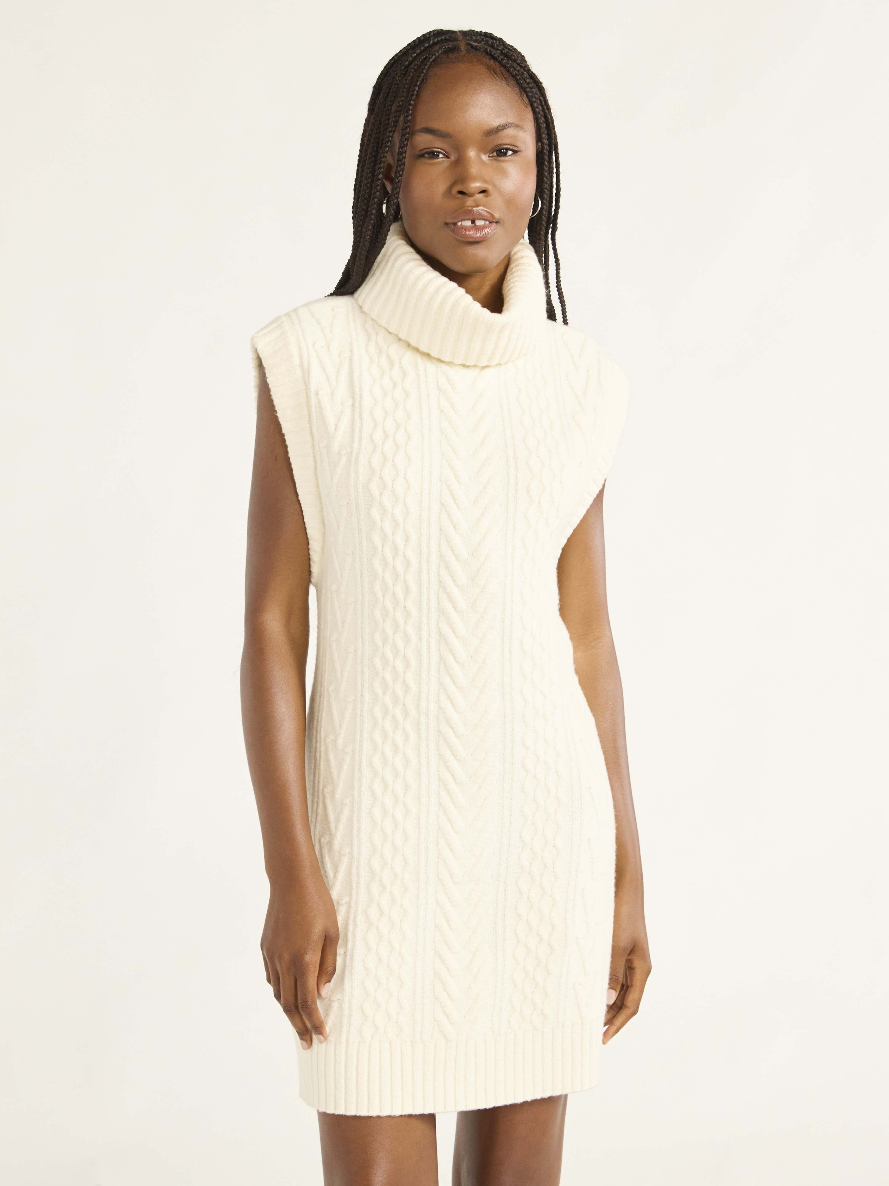 cable knit mini sweater dress Red Cable Knit Long Sleeve Mini Sweater Dress