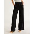 thumbnail image 1 of Free Assembly Women’s Belted Wide Leg Trouser Jeans, 31” Inseam, Sizes 0-22, 1 of 6