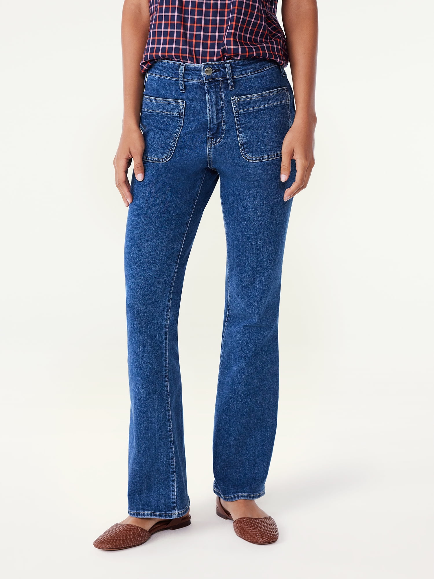 Kensie Jeans For Women The Carla High-Rise Belted Wide Leg 32-inch Inseam