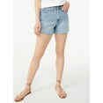 thumbnail image 1 of Free Assembly Women's 90's Cut Off Denim Shorts, 1 of 5