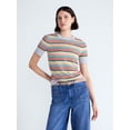 thumbnail image 1 of Free Assembly Women's and Women's Plus Cozy Yarn Sweater Tee with Short Sleeves, Sizes XS-4X, 1 of 5