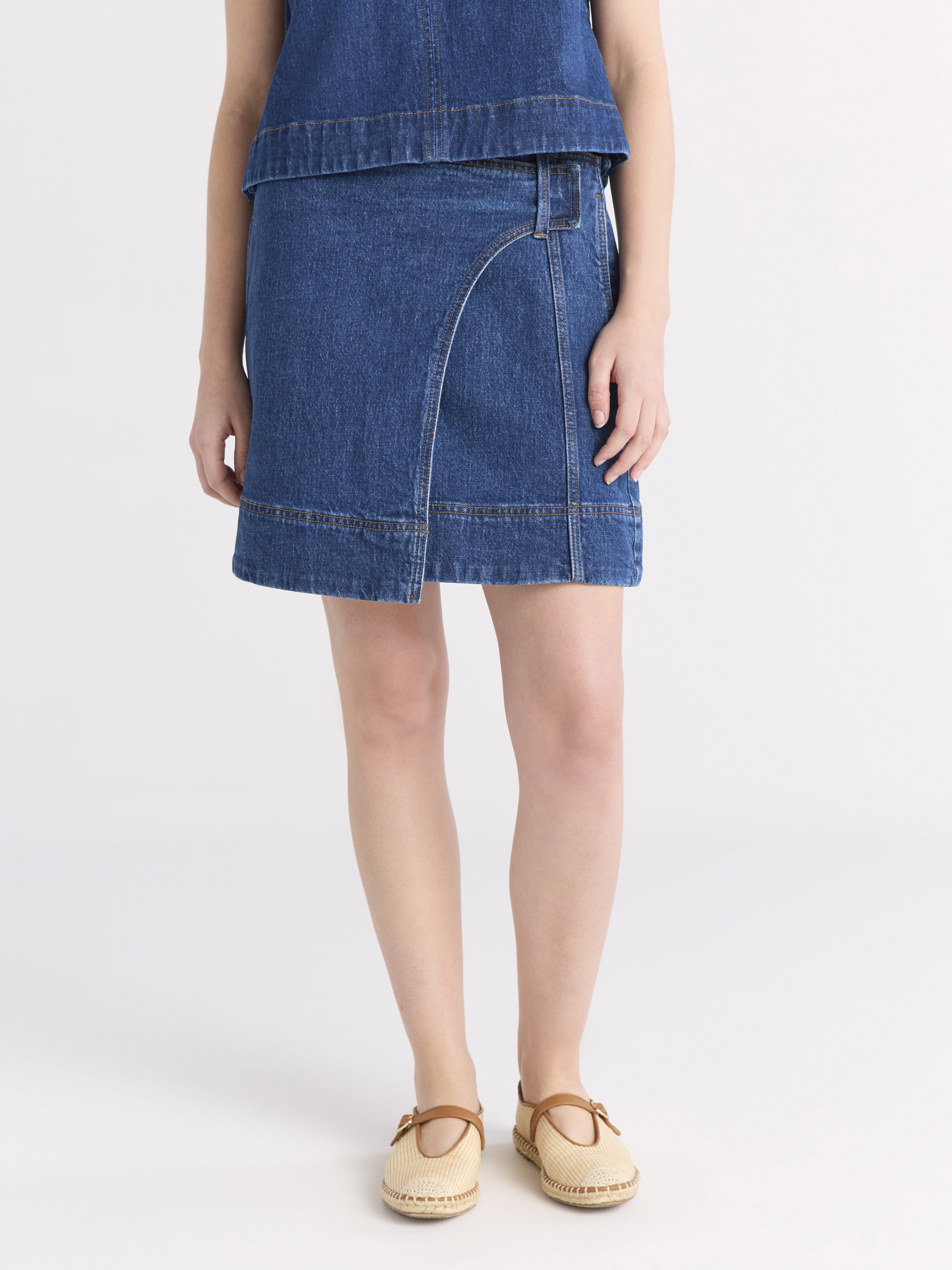 Free Assembly Women's Asymmetrical Mini Skirt, Sizes 0-18