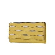 Women's Avery Cut Out Clutch Wallet, Sunset and Cream