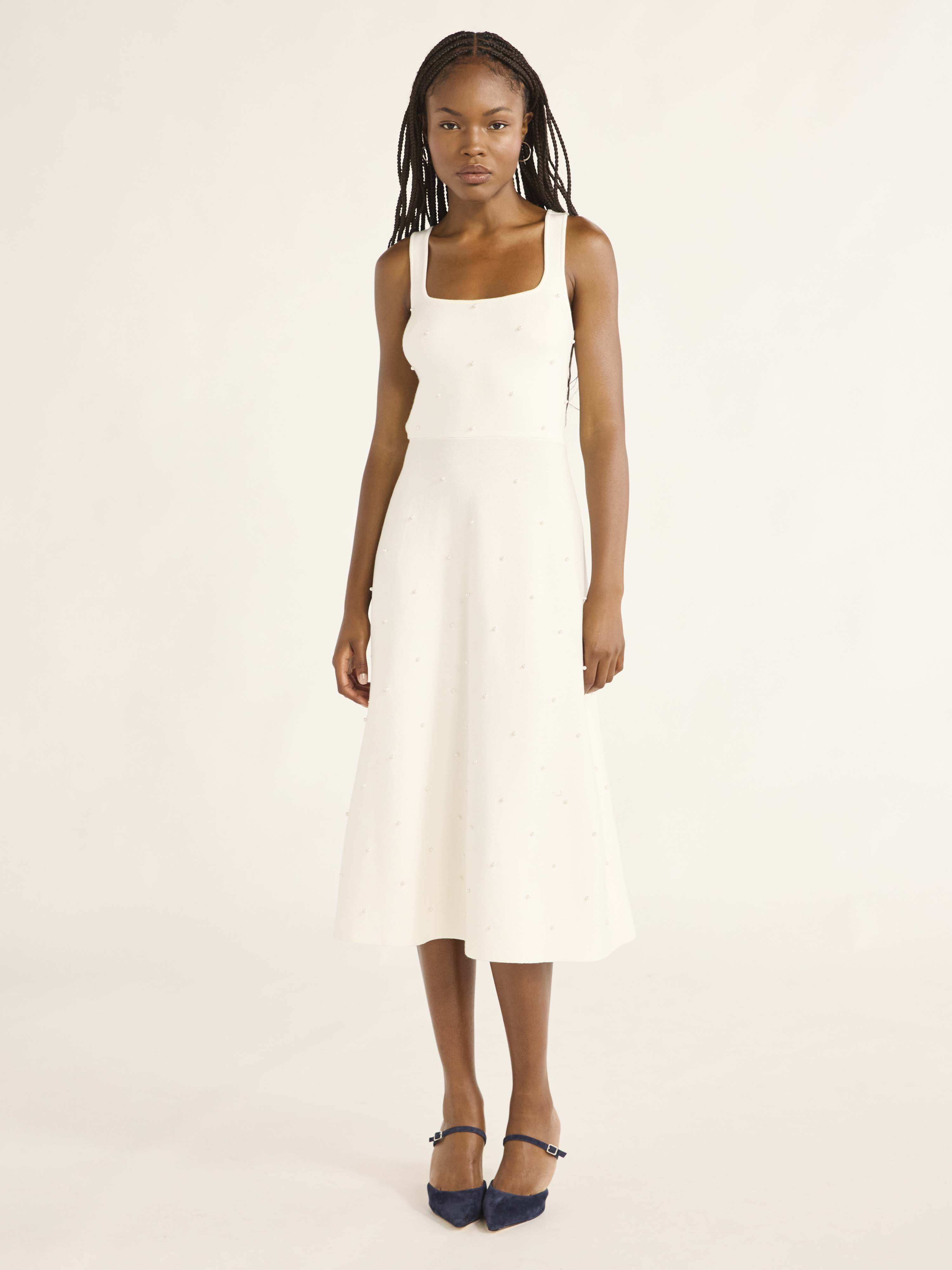 Free Assembly Women’s and Women's Plus Beaded Sweater Dress, Sizes XS-4X