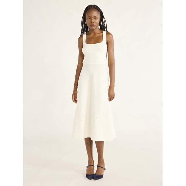 beaded knit dress Candice Halterneck Beaded Knit Maxi Dress main image 1