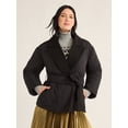 thumbnail image 1 of Free Assembly Women's Belted Cocoon Puffer Jacket, Sizes XS-XXXL, 1 of 5