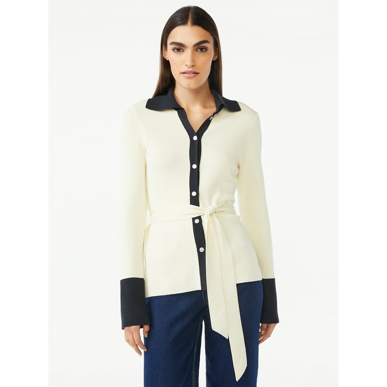 Women's belted cardigan hot sale sweater