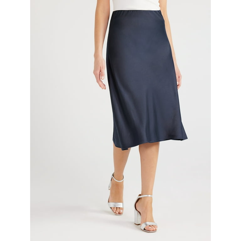 Midi slip skirt something navy clearance
