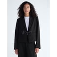 thumbnail image 1 of Free Assembly Women's Bow Front Cropped Blazer, Sizes XS-XXL, 1 of 5