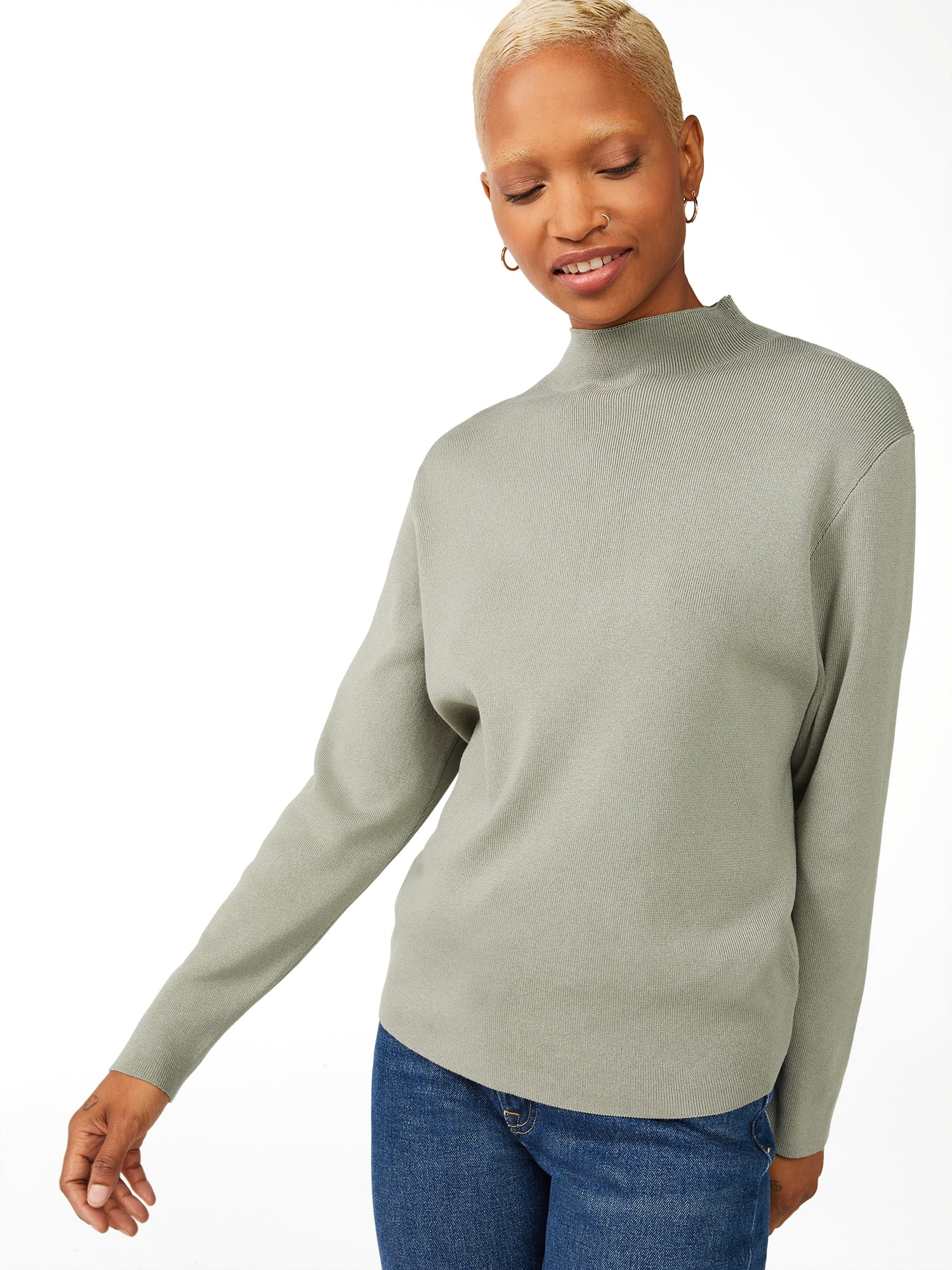 Boxy Cropped Sweater
