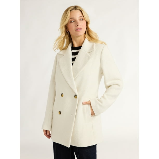 Boxy double breasted coat hotsell