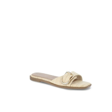 Free Assembly Women's Buckle Slide Sandals, Sizes 6-11
