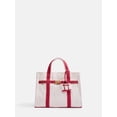 thumbnail image 1 of Free Assembly Women's Canvas Tote Handbag with Tote Charm, Natural with Red, 1 of 5