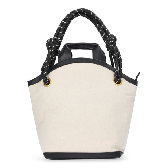 Free Assembly Women's Canvas Tote Bag, Natural