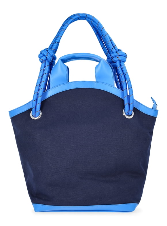 Women's Canvas Tote Bag, Navy/Blue