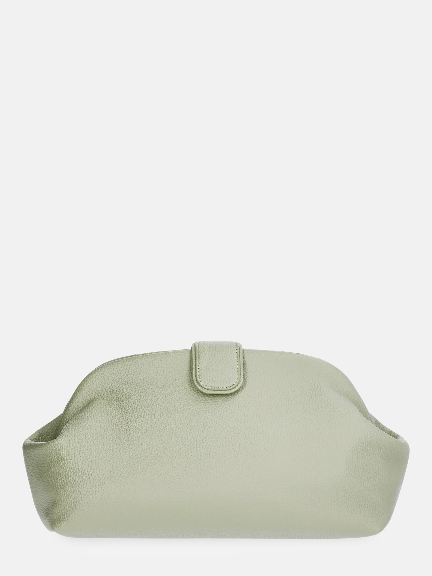 Free Assembly Women's Faux Leather Clutch Handbag, Sage Green