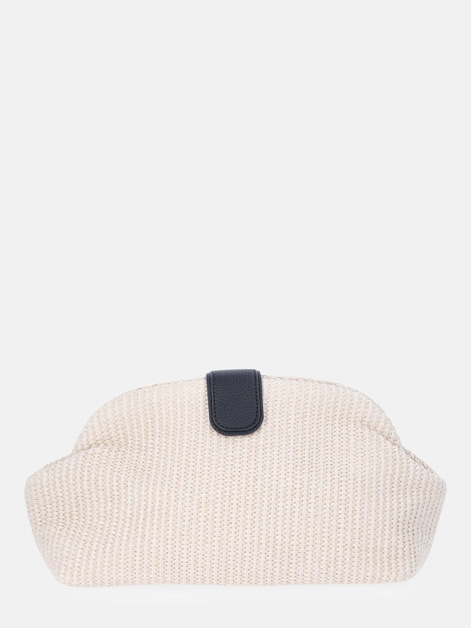 Free Assembly Women's Textured Clutch Handbag, Straw