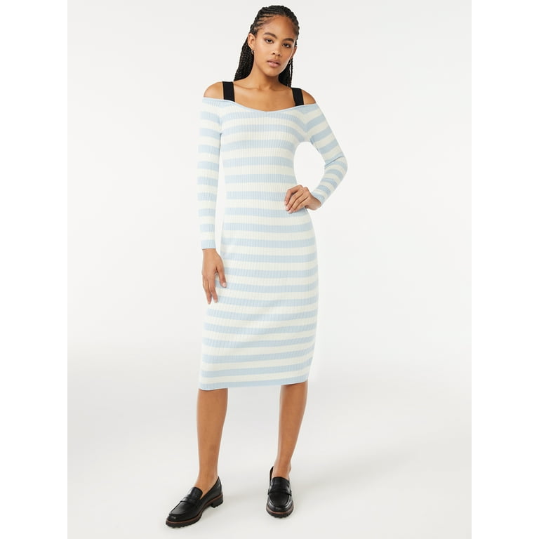 Cold shoulder online sweater dress