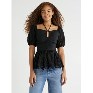 Free Assembly Women’s Knit Halter Top, Sizes XS-XXL - Walmart.com
