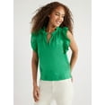 thumbnail image 1 of Free Assembly Women's Cotton Sleeveless Flutter Eyelet Top, Sizes XS-XXL, 1 of 6