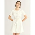thumbnail image 1 of Free Assembly Women’s Cotton Utility Mini Dress with Short Sleeves, Sizes XS-4X, 1 of 3