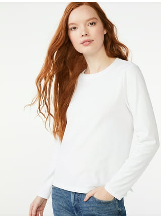 Women's Long Sleeve Size White Shirts & Tops + FREE SHIPPING