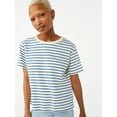 thumbnail image 1 of Free Assembly Women's Crop Box Tee with Short Sleeves, Sizes XS-XXXL, 1 of 7