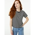 thumbnail image 1 of Free Assembly Women's Crop Box Tee with Short Sleeves, 1 of 6