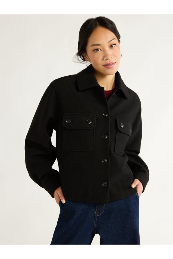 Women's Cropped Utility Jacket, XS-XXL