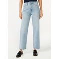 thumbnail image 1 of Free Assembly Women's Cropped Wide High Rise Straight Jeans, 1 of 6