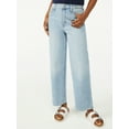 thumbnail image 1 of Free Assembly Women's Cropped Wide High Rise Straight Jeans, 1 of 5